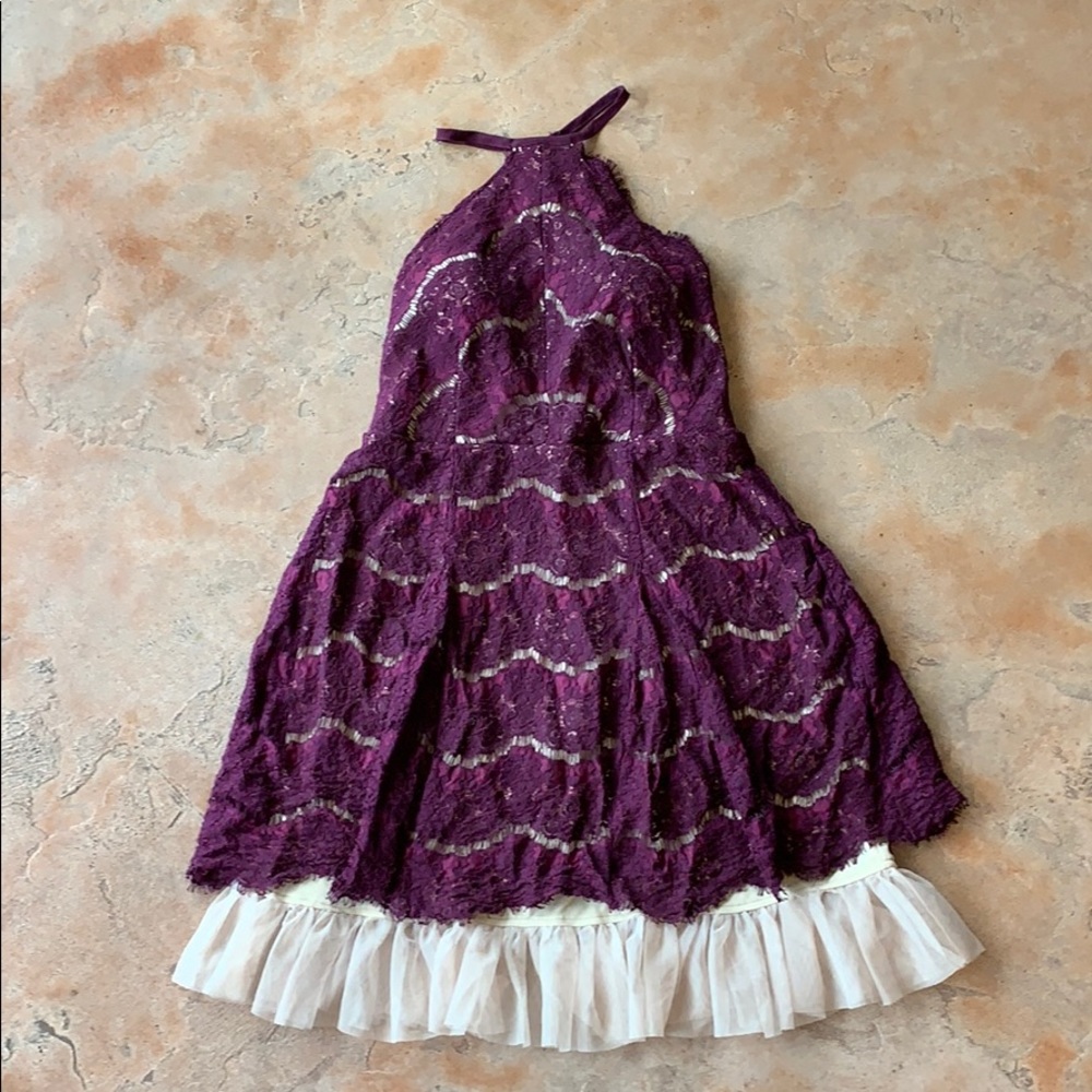 Purple/Tan Dress